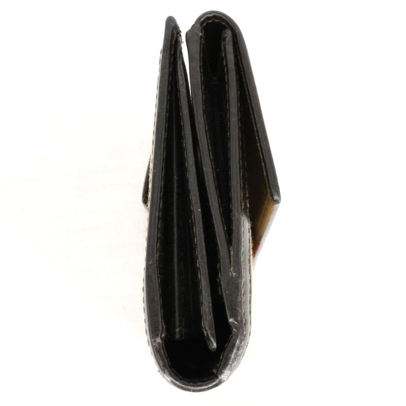 Gucci Wallet Clutch Womens Brown Canvas Leather Trim Lined Snap Pockets Dust Bag - Picture 11 of 14